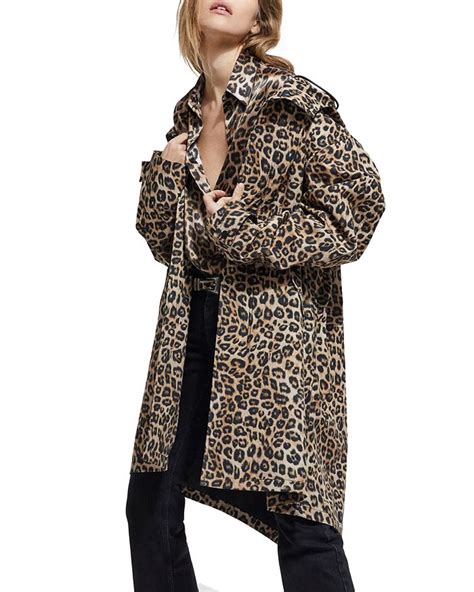 leopard print waterproof jacket